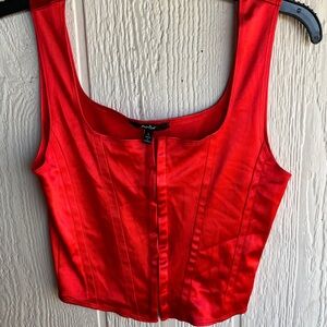 Cute Corset Red Top